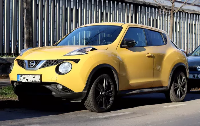Nissan Juke Budapesten a Jsz utcban